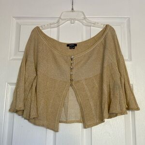 XO XO dressy coverup gold threading, Bolero size medium